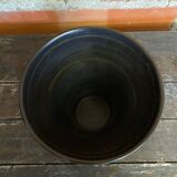 Vase CUBA Aza Selection Made In Germany Black Brown Ceramic Vintage