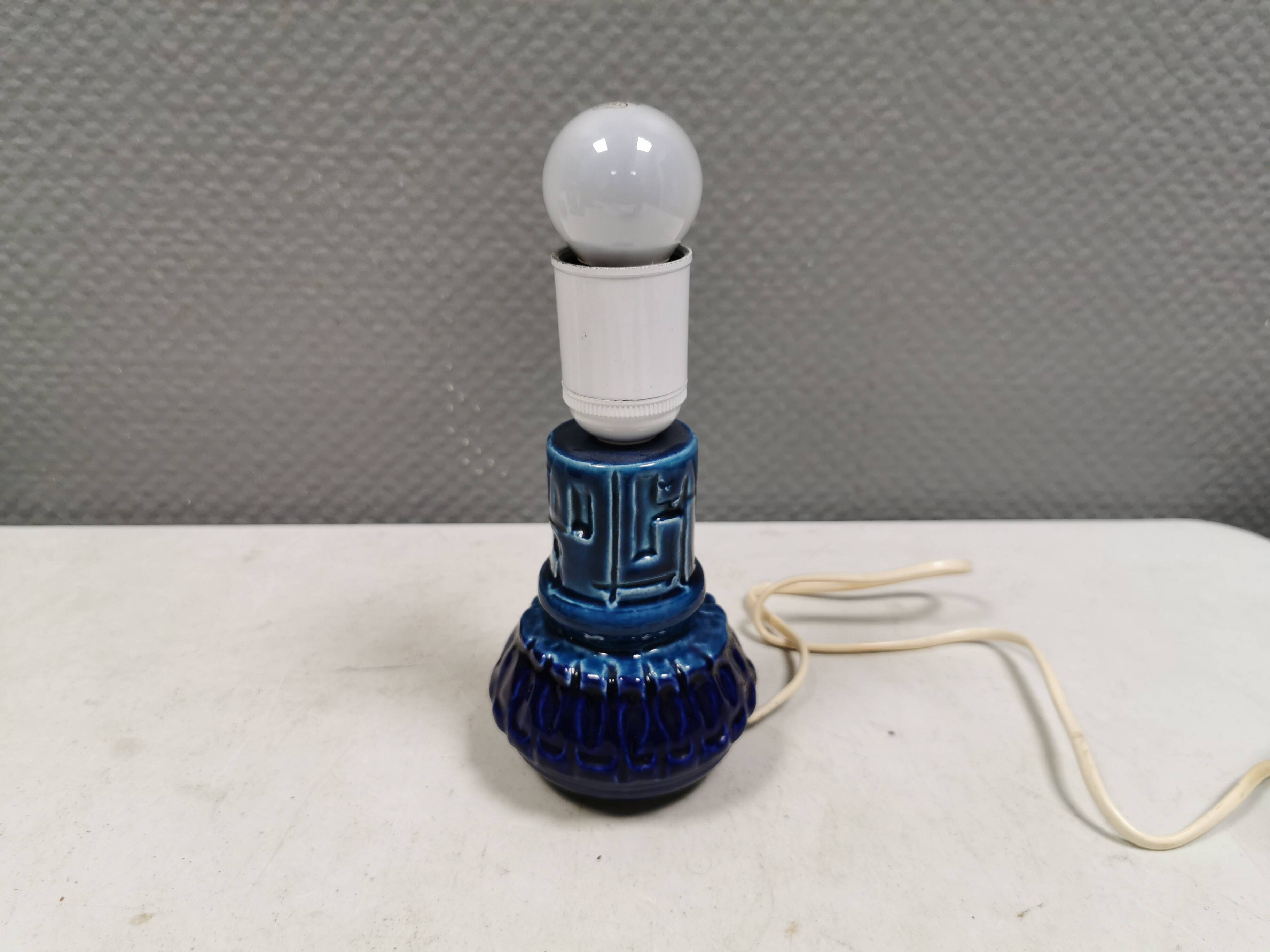 Small ceramic table lamp, Denmark 1970-80s.