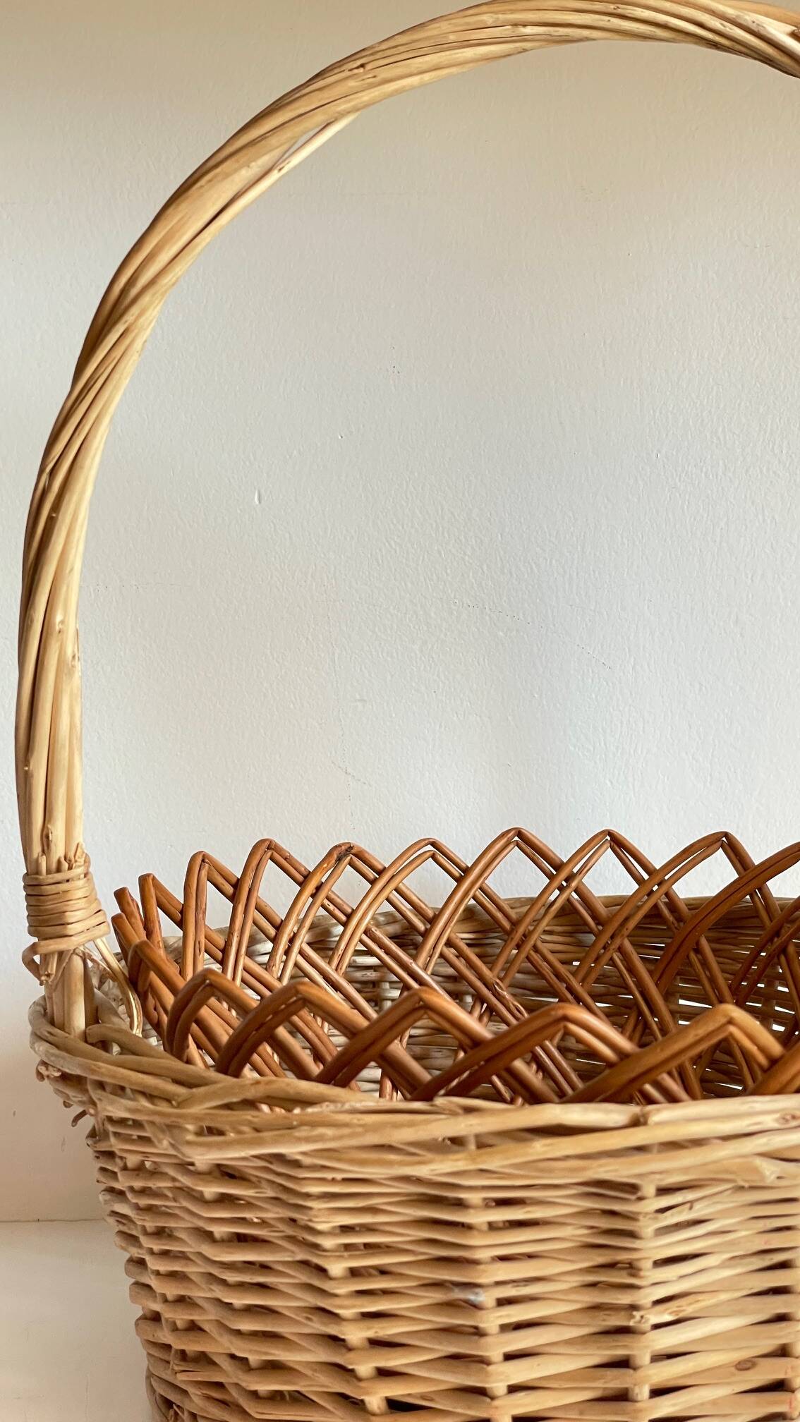 Vintage rattan baskets