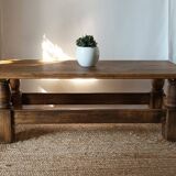 Vintage solid oak coffee table