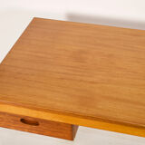 Scandinavian minimalist desk exotic wood 60's