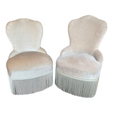 Pair of toad armchairs