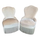 Paire de fauteuils crapaud