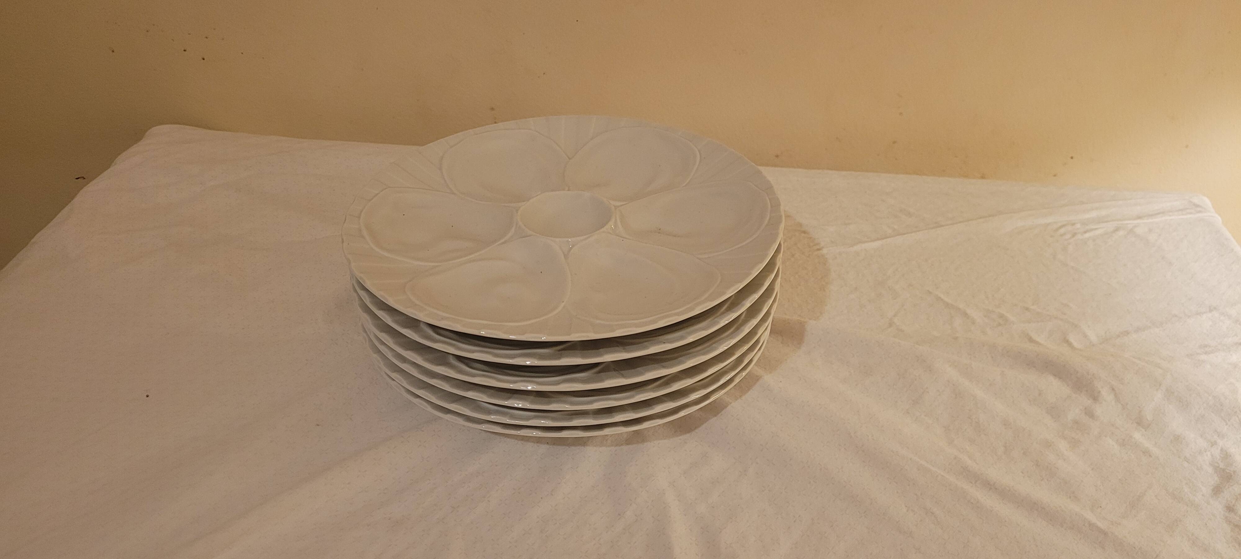 PILLUYT SET OF 6 Vendôme oyster plates 23cm
