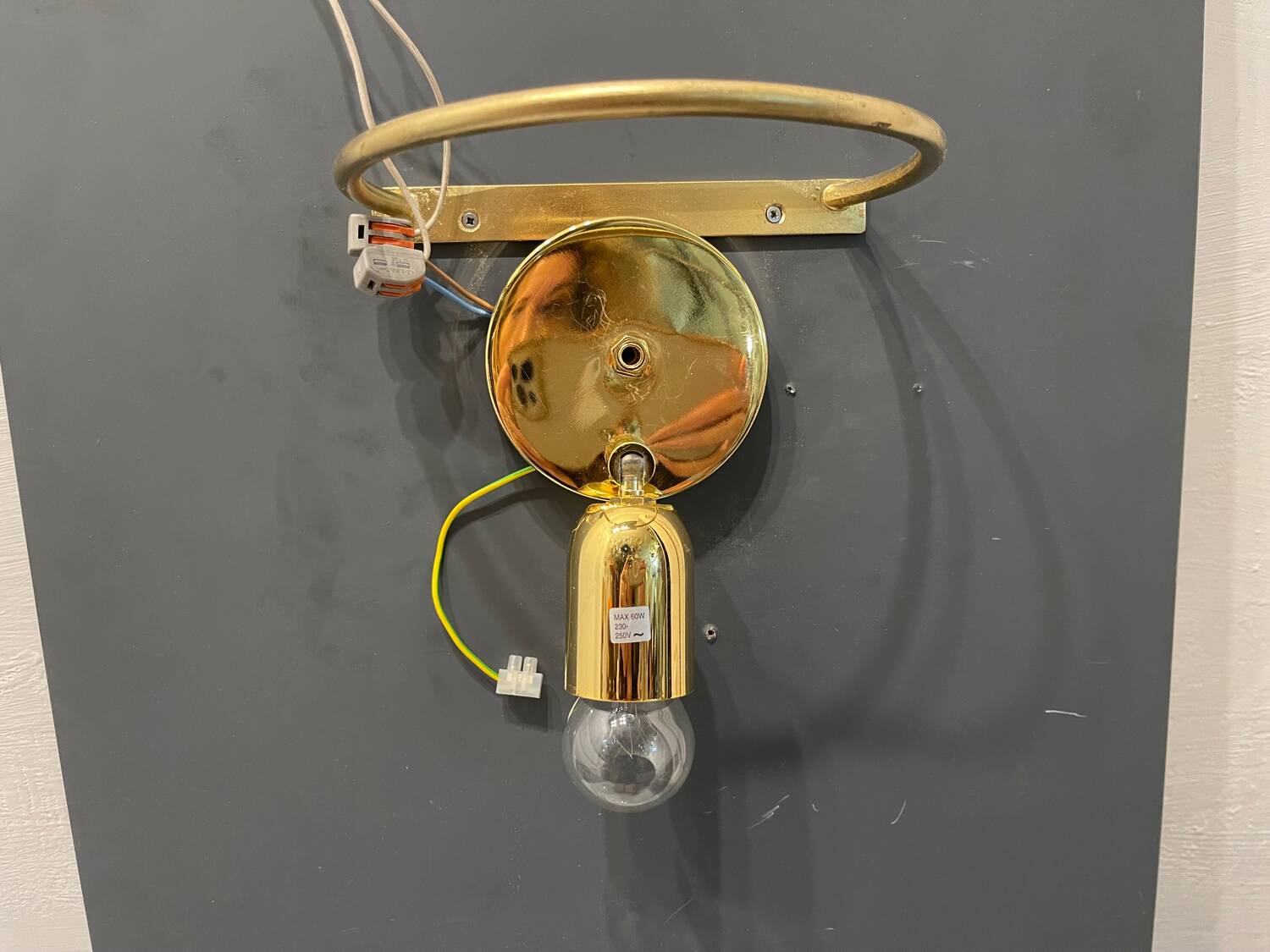 Set of 2 1980s Murano Glass Link Wall Sconces