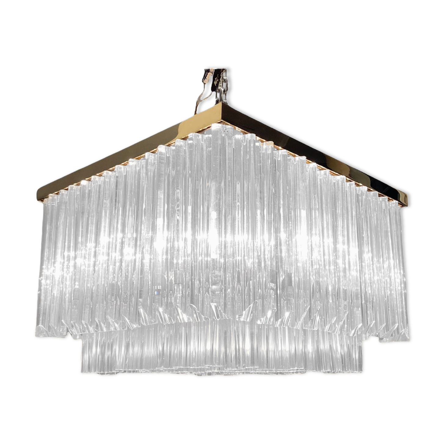 Lustre verre de Murano du milieu du siècle