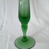 Green Biot blown glass vase