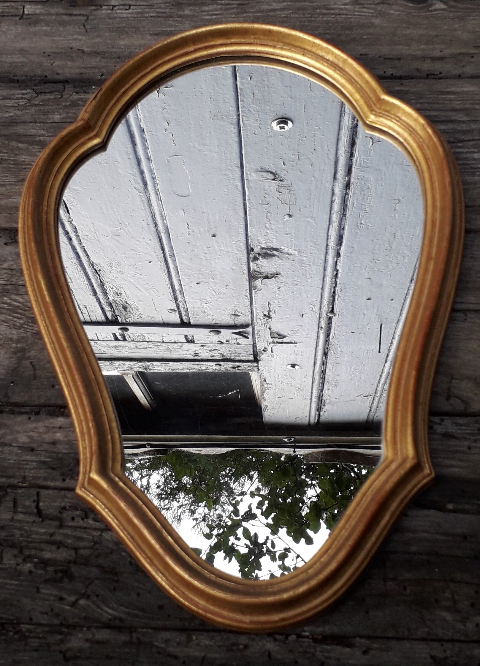 Classic golden mirror 45 x 24 cm