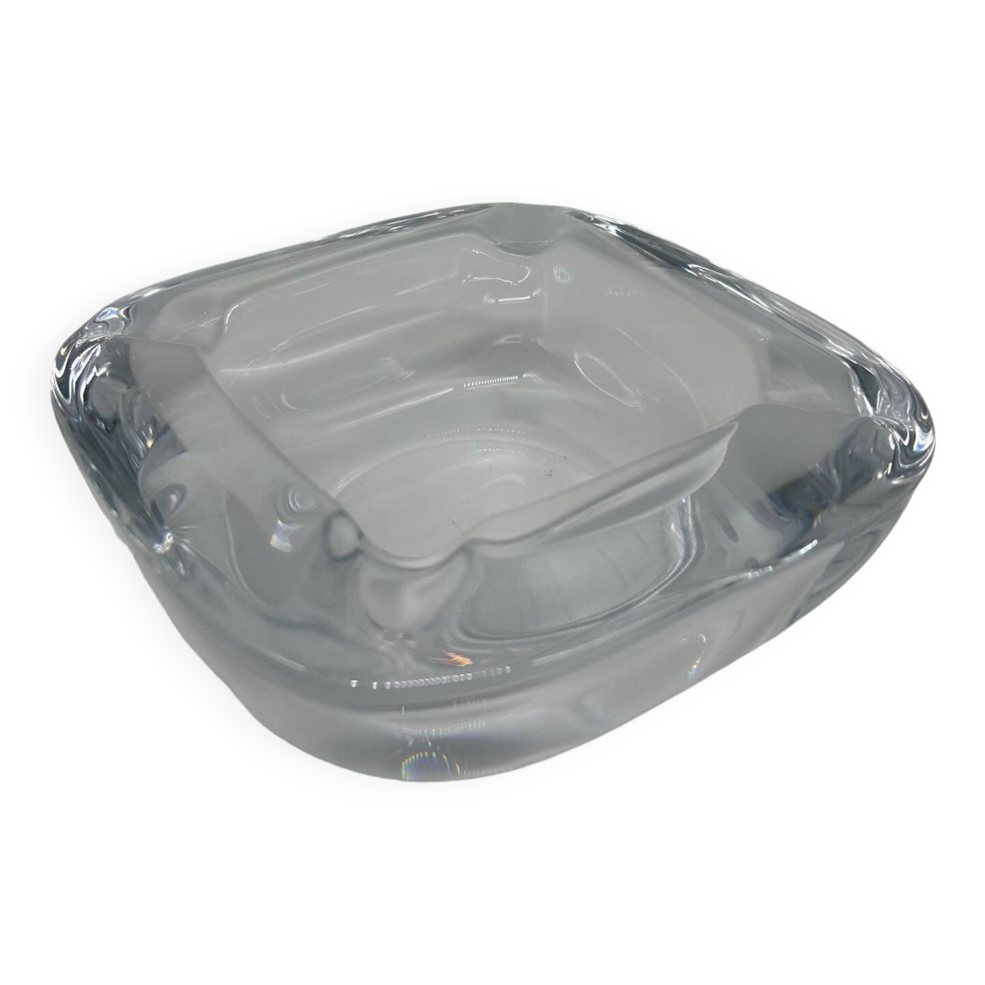 Large crystal ashtray