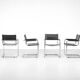 "S34" chairs by Mart Stam and Marcel Breuer for Fasem, Italy 1980s.