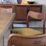 Johannes Andersen - Set of 4 danish teak vintage chairs - Produced by Uldu