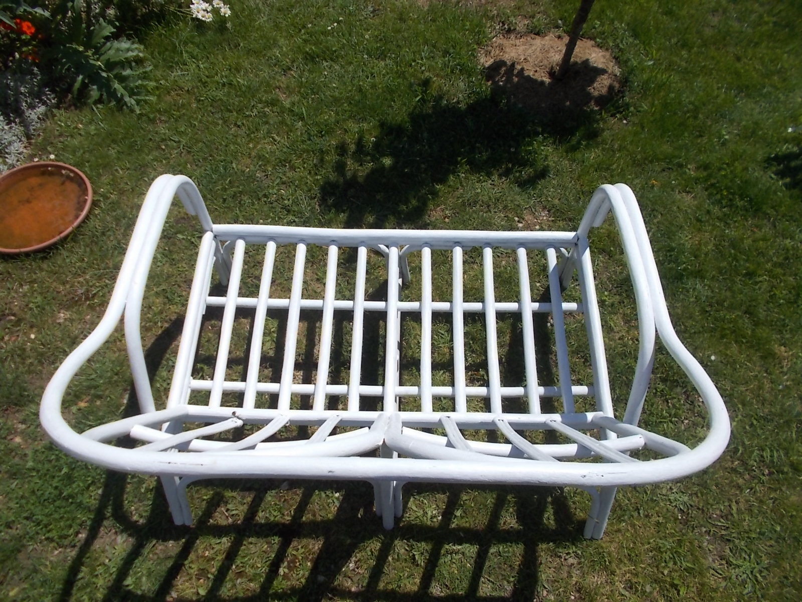 Rattan canapé