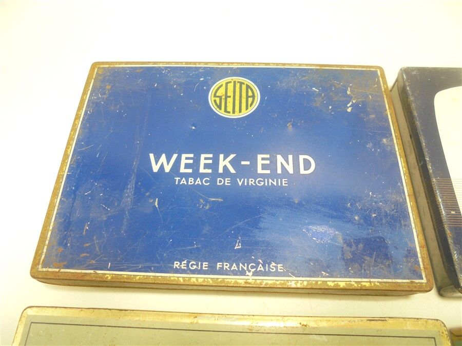 Set of 4 old cigarette boxes