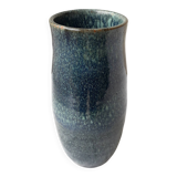 Blue stoneware vase