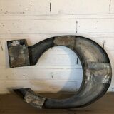 Blue sign letter "C"