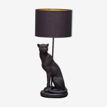 Table lamp black panther baghera
