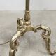 Bronze and white marble floor lamp 1960