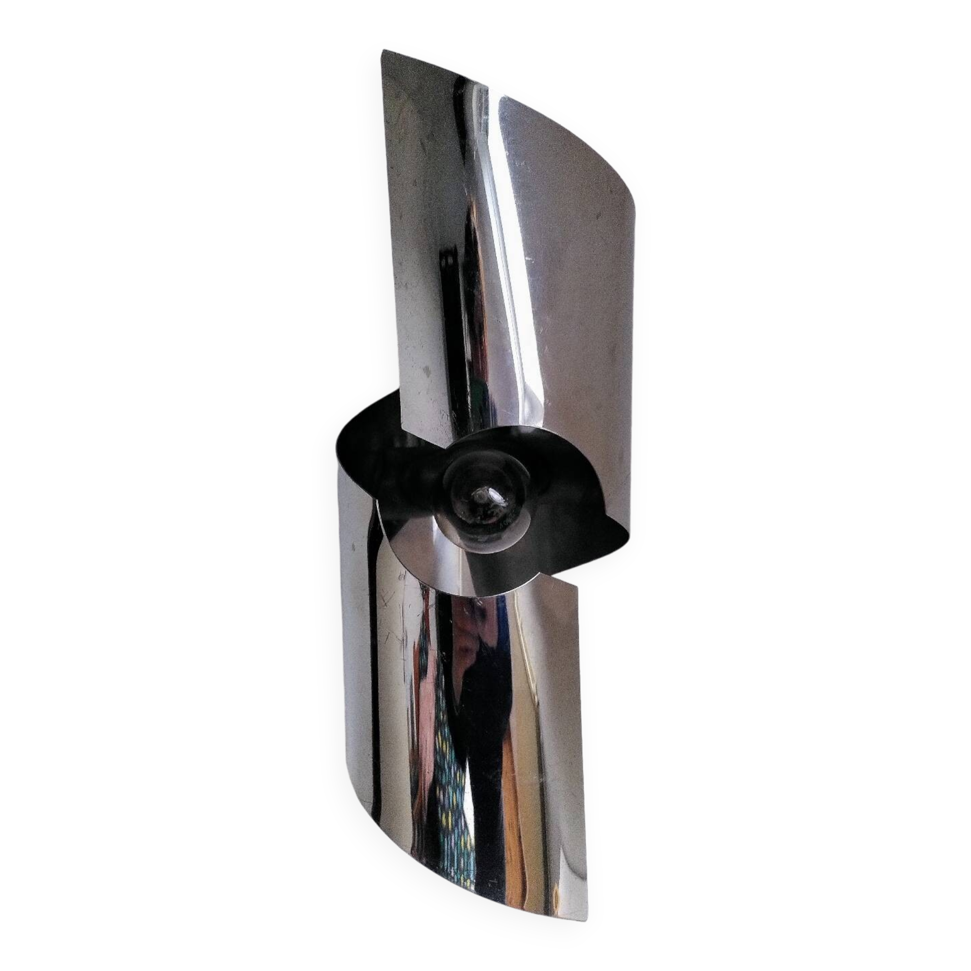 Chrome wall light from the 70s