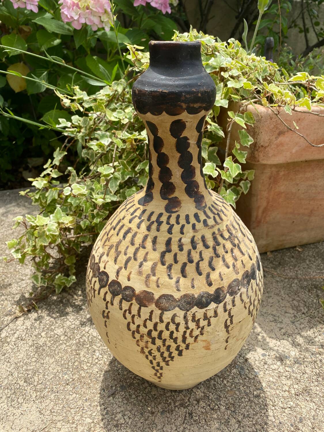 Large terracotta jug