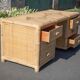 Bamboo desk, large drawer desk with chair, storage, bamboo furniture, interior decoration