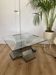 Table basse en chrome et verre François Monnet pour Kappa, 1970