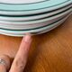 10 vintage flat plates Amanda Ceranord France