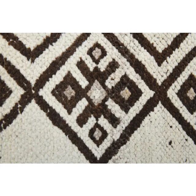 1970s Turkish Hand-Knotted Wool Cotton Beige Runner Rug  81x339