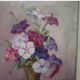 Reyne Marin DE PYERNE (20th century) Still life with bouquet of flowers oil on panel
