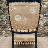 Chaise ancienne , chauffeuse fin XIXe