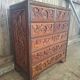 Commode / chiffonnier asiatique en bois sculpté – XXe siècle ( omb)