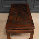 Chinese coffee table lacquer red background naturalistic décor twentieth