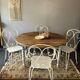 Old flap round table