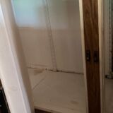 Full vintage bar with counter, fridge, shelves in 60s formica