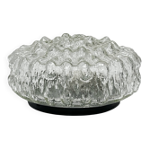 Crystal Ceiling Lamp, Wall Lamp RZB 32310 Floral Motif / Ice Glass, Germany