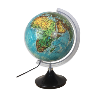 Globe terrestre lumineux vintage