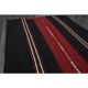 1970s Turkish Hand-Knotted Wool Cotton Black Kilim Runner Rug 118x238