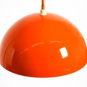 enamelled double shade Flower Pot pendant lamp by Verner Panton for Poulsen