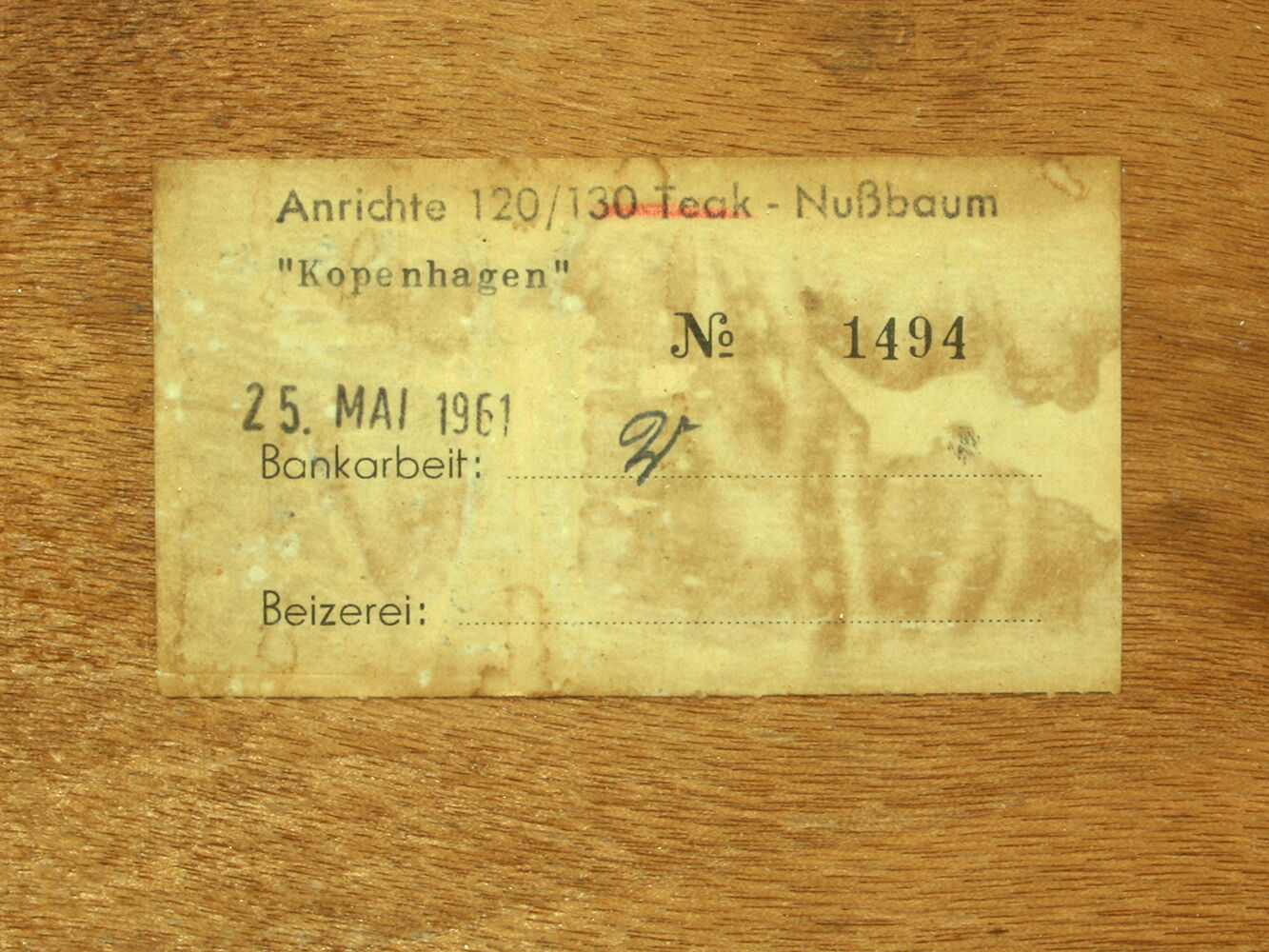 Teak sideboard, model Kopenhagen, 1960