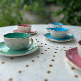 Coffee cups and under cups Digoin Sarreguemines