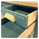 Vintage desk with 5 drawers