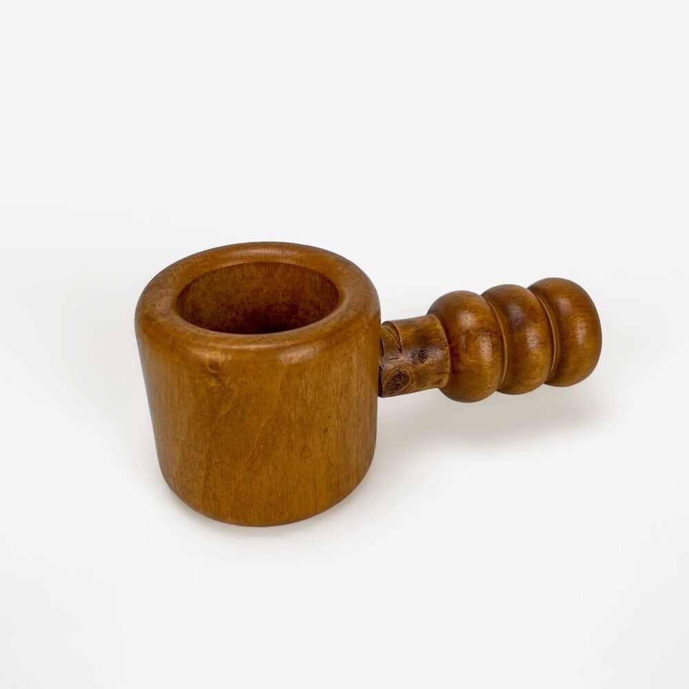 Old nutcracker with turned wooden screws
