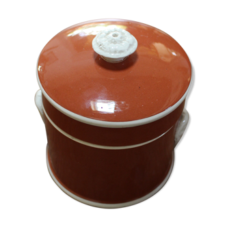 "Sarreguemines" sandstone rillette pot