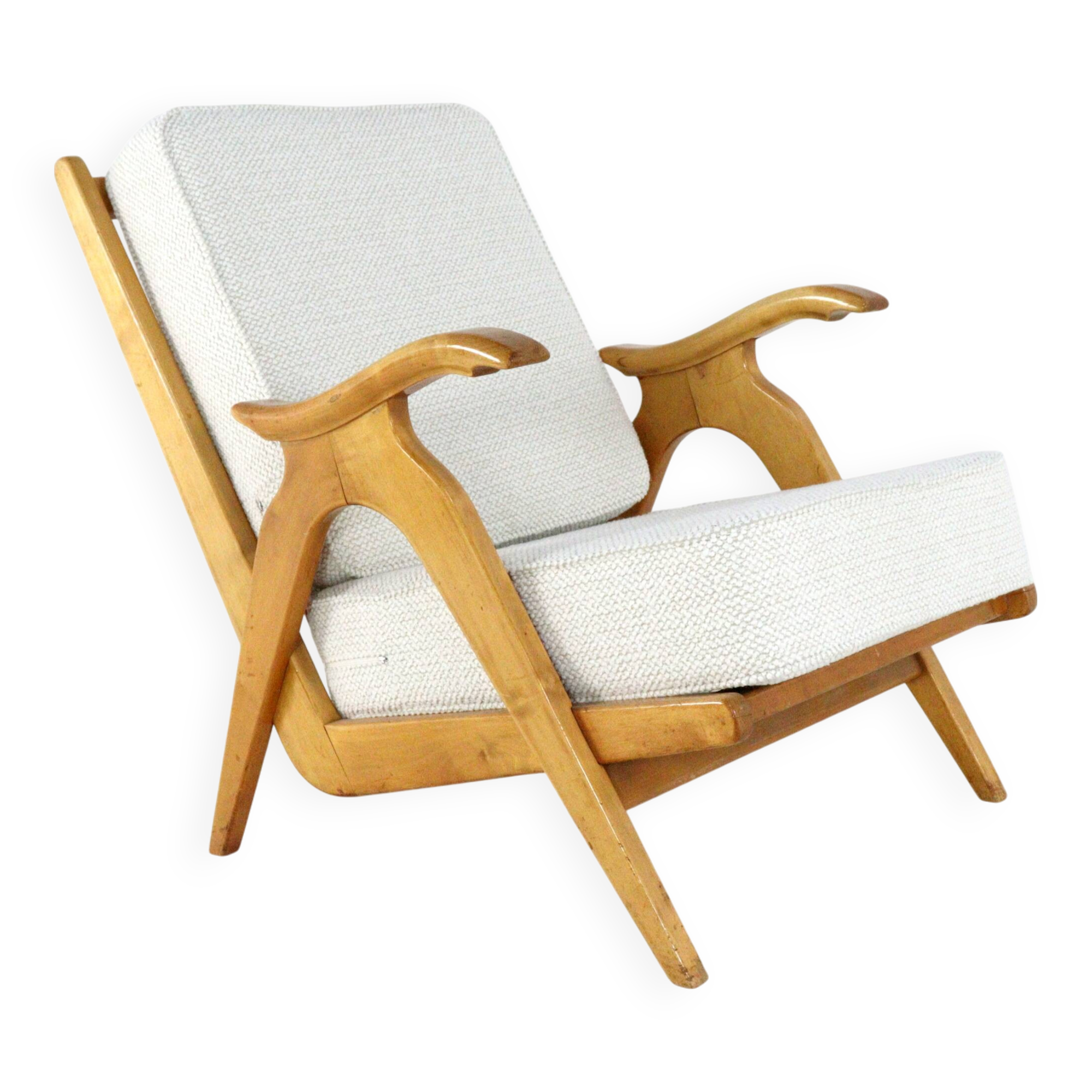 Mid century dutch design Oak armchair 'Nederweert' | more pieces in stock