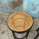 Tabourets de bar haut en rotin
