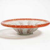 Three large colored 1930s glass bowls by Karl Wiedmann for WMF Ikora