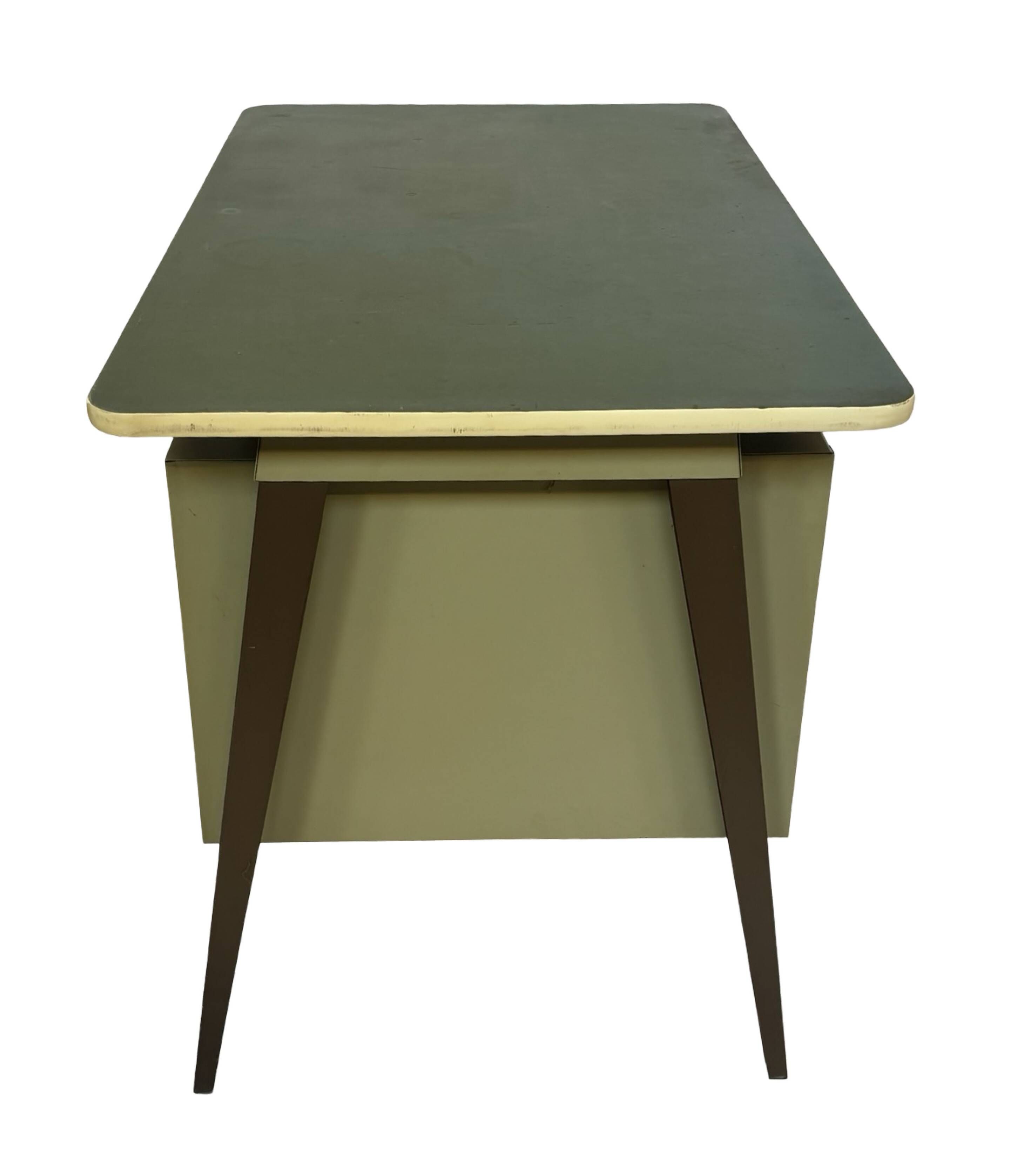 Vintage industrial Drentea Roomsteel desk 1960s metal design