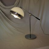 Articulated lamp, plastic and chrome, mushroom, 1970 style