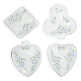 Set of 4 cups in the shape of playing card symbols