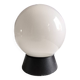 Applique boule en opaline blanche 1970