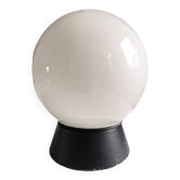 White opaline ball wall lamp 1970